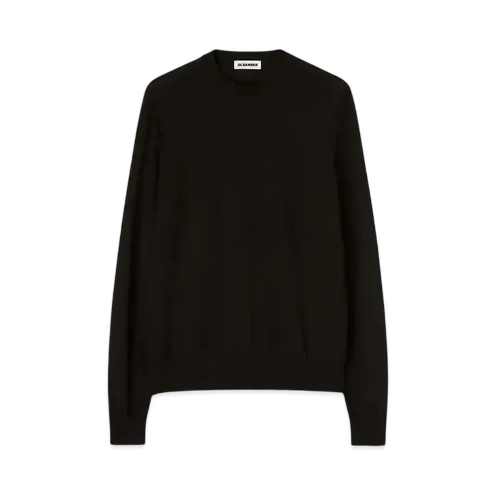 Jil Sander Men's Crew-Neck Sweater "Black"