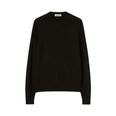 Jil Sander Men's Crew-Neck Sweater "Black"