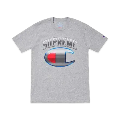 Supreme x Champion Chrome S/S Top "Heather Grey"