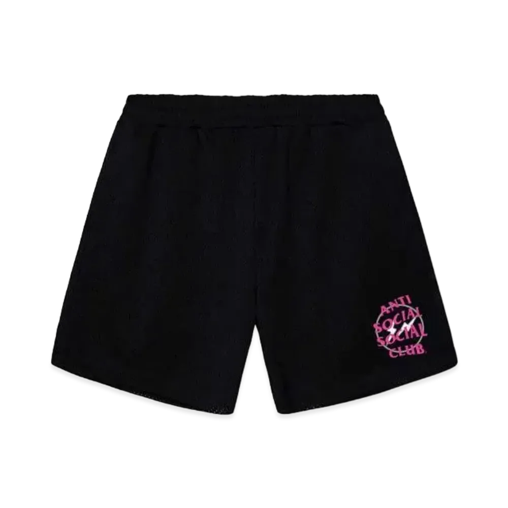 ANTI SOCIAL SOCIAL CLUB x FRAGMENT Half Tone Logo Short "Black Pink"