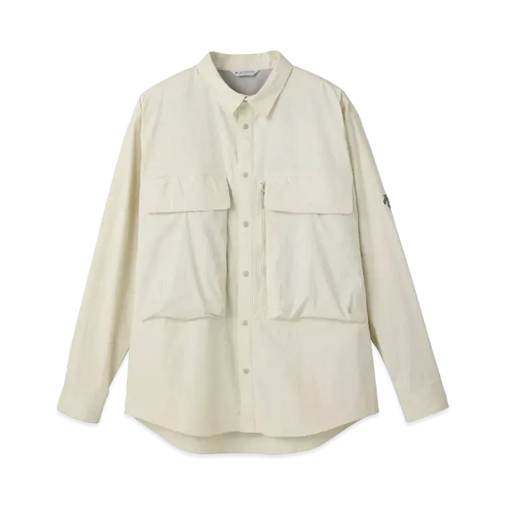 DESCENTE ALLTERRAIN 81 Over L/S Shirt "Sand White"