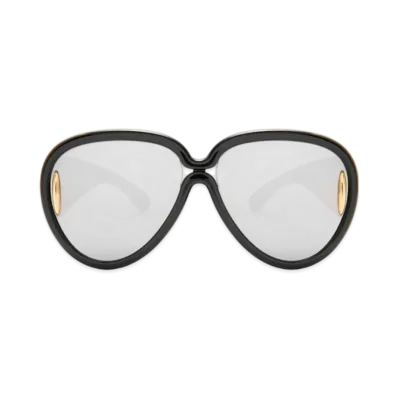 LOEWE Pilot Mask Sunglasses (Acetate & Nylon) "Black"
