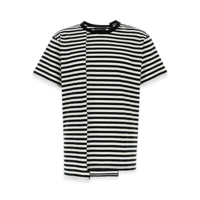 Yohji Yamamoto Embroidered Cotton T-Shirt "Black"