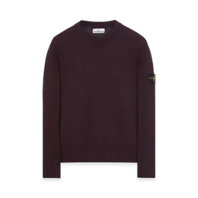 Stone Island 506A2 Winter Cotton Crewneck Knit - 23FW "Dark Burgundy"