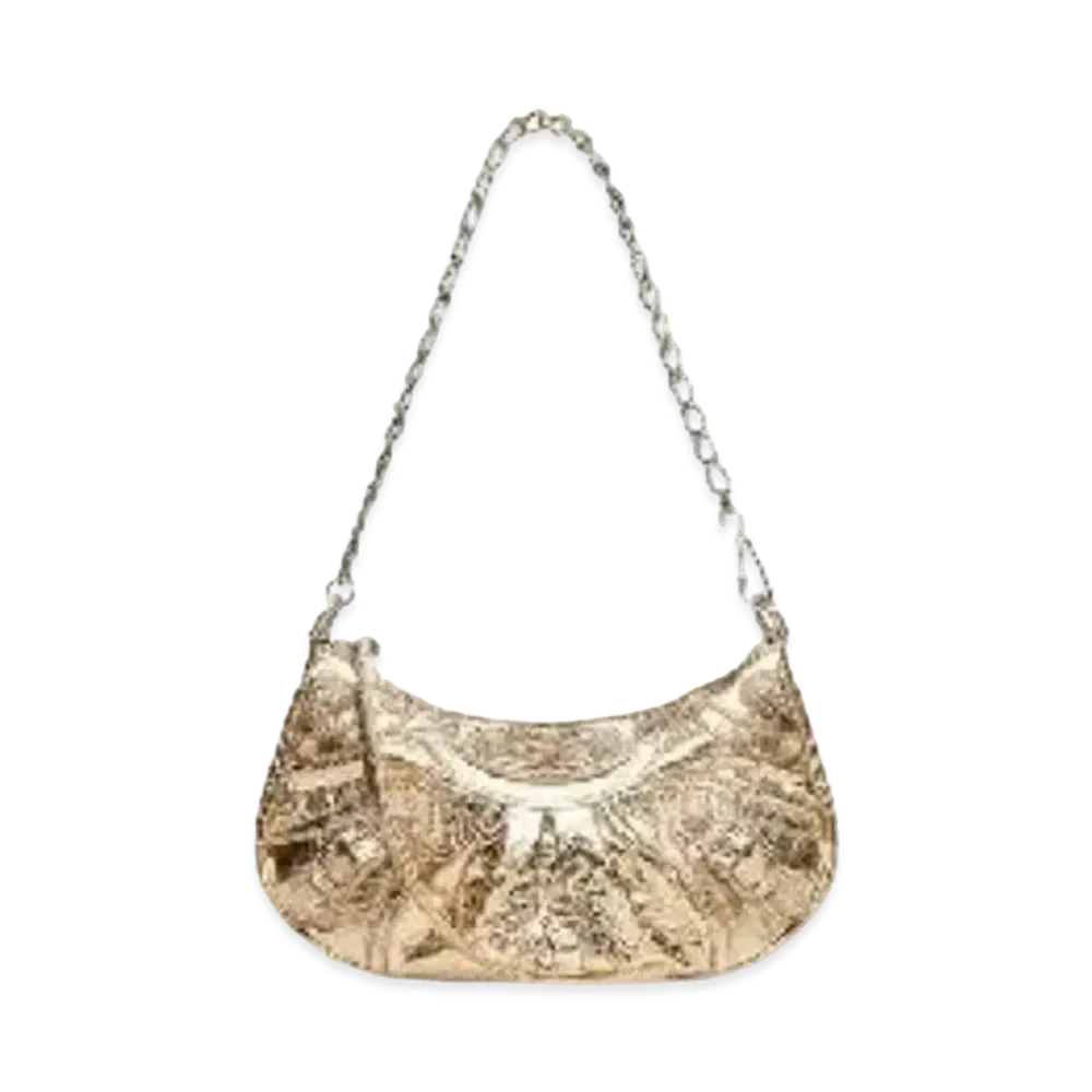 BALENCIAGA Calfskin Mini Bag "Gold"