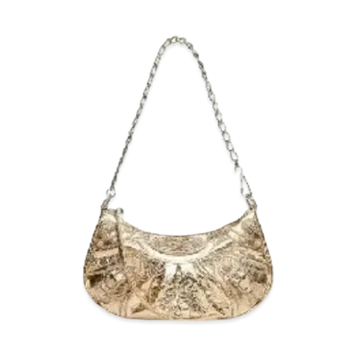 BALENCIAGA Calfskin Mini Bag "Gold"
