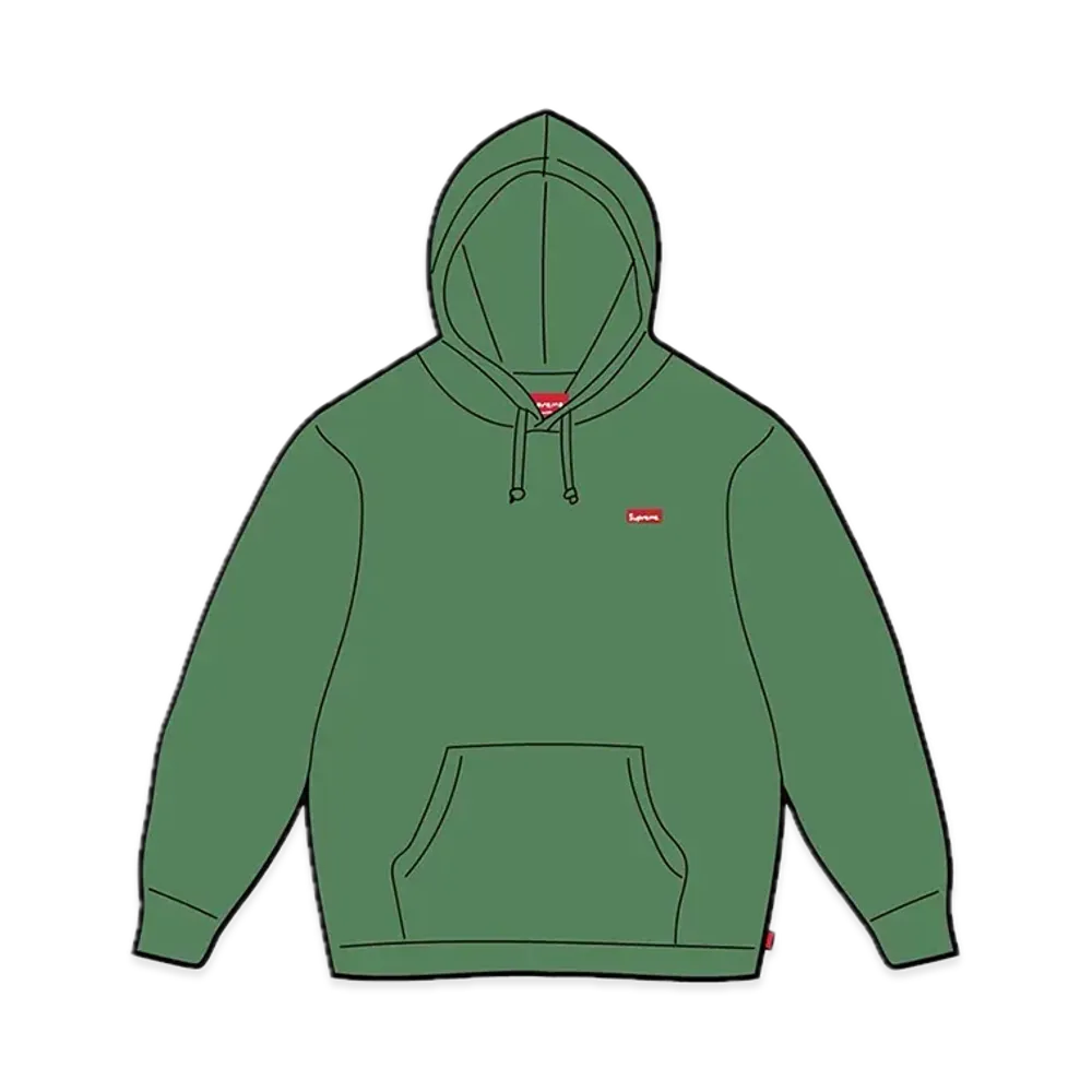 Supreme Small Box Hooded Sweatshirt "Dusty Green" (24SS)