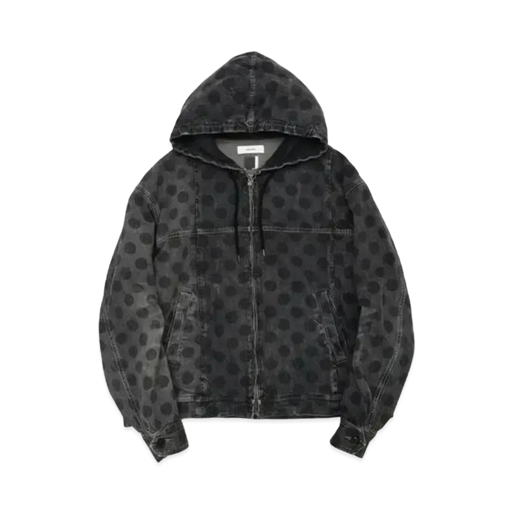 FACETASM Dot Denim Hooded Jacket "Black"