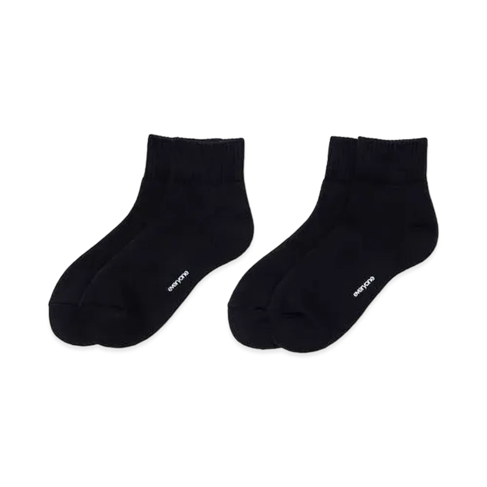 everyone 2P Ankle Socks "Black"