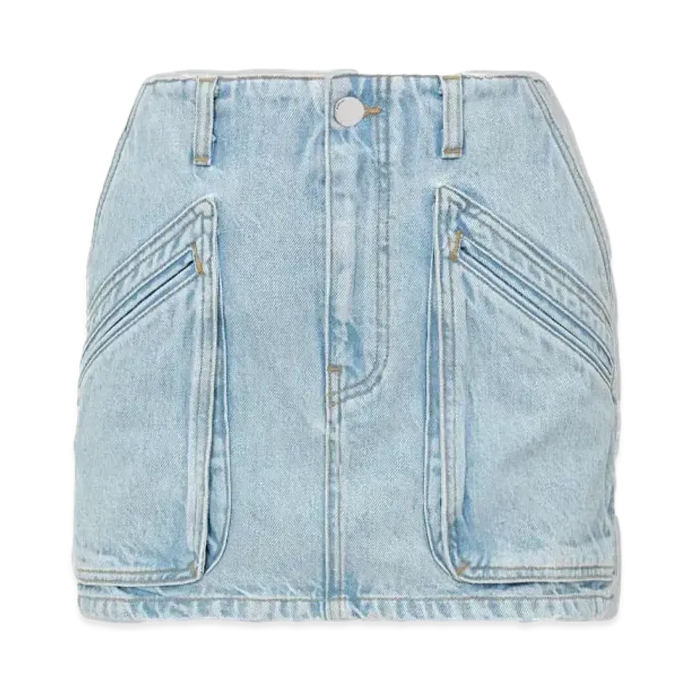 AMIRI Women'S Cargo Skirt "Light Indigo"