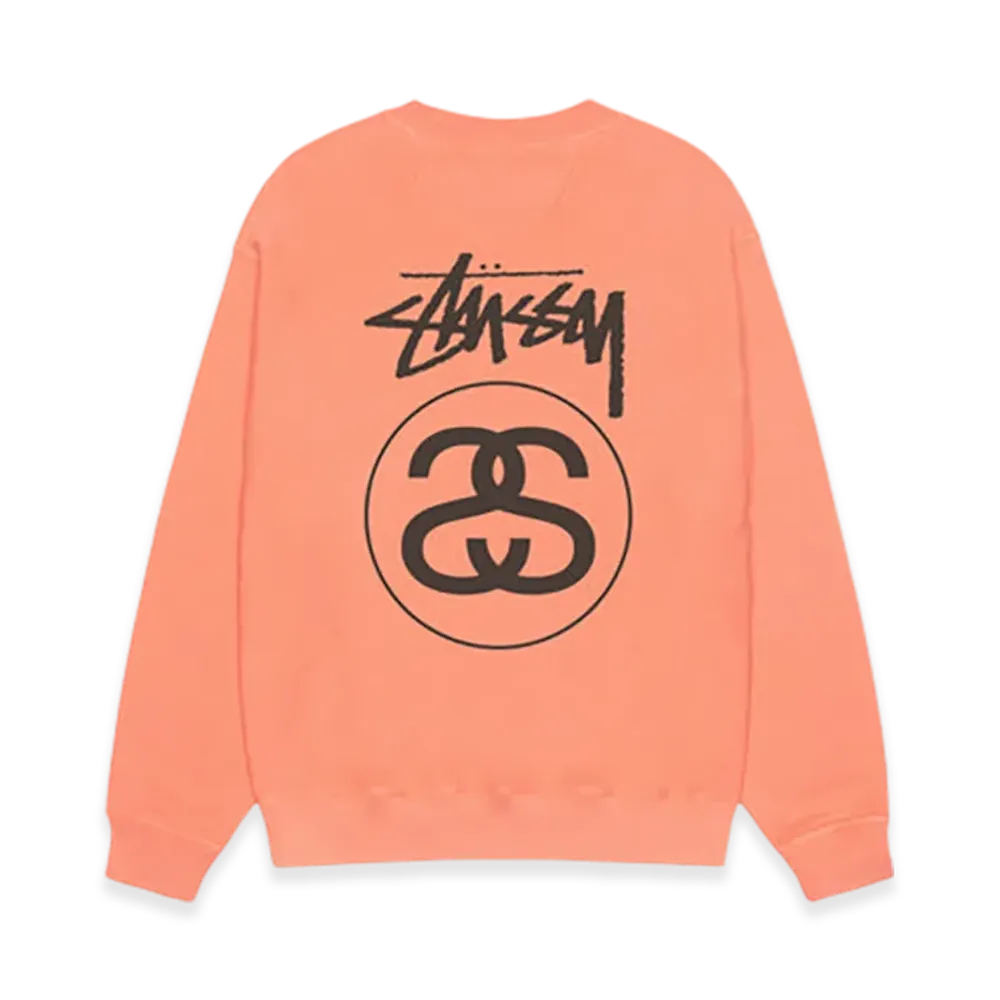 Stussy Stock Link Crew Pigment Dyed "Sherbert"