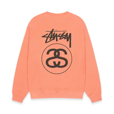 Stussy Stock Link Crew Pigment Dyed "Sherbert"