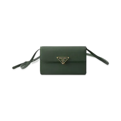 PRADA Saffiano Leather Mini Bag "Salvia Green"
