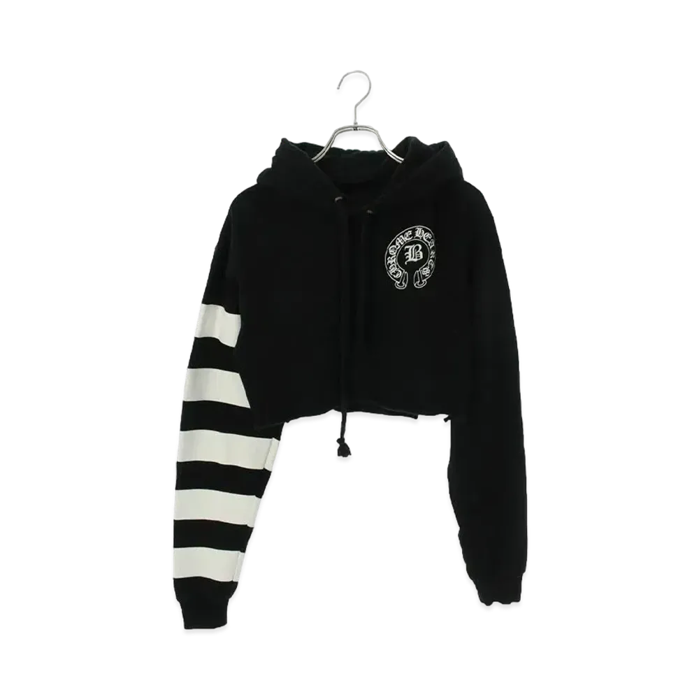 Chrome Hearts x Bella Hadid Dagger Zip Up Short Hoodie "Black"