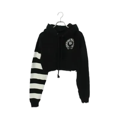 Chrome Hearts x Bella Hadid Dagger Zip Up Short Hoodie "Black"