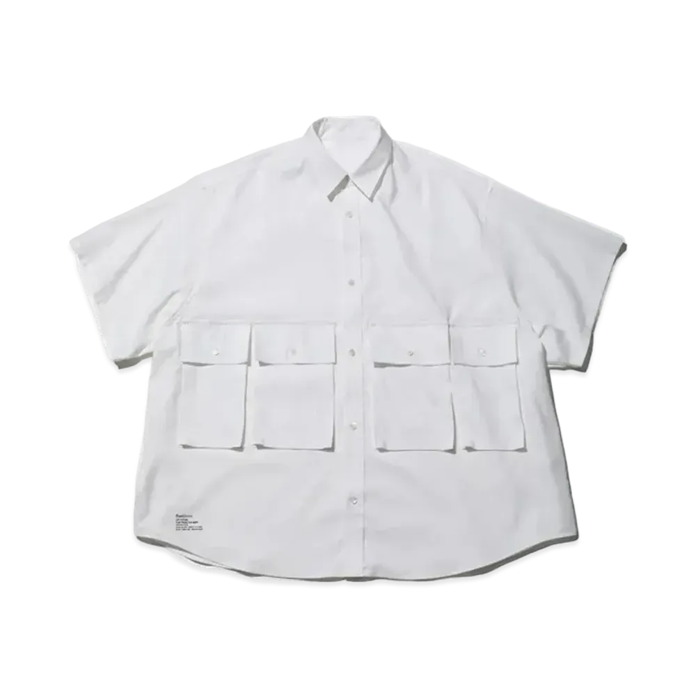 FreshService Dry Oxford Flap Pocket S/S Shirt "White"