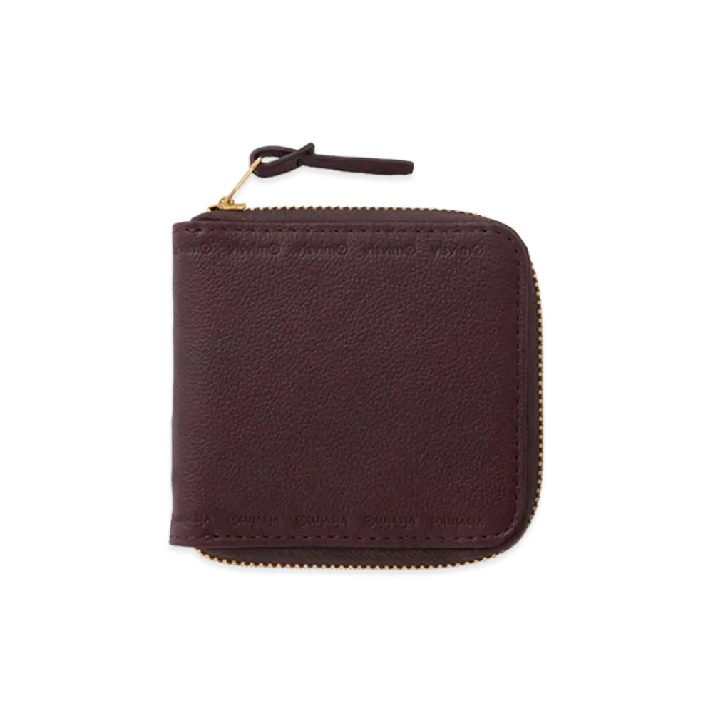 visvim Leather Bi-Fold (KNGR) "Burgundy"