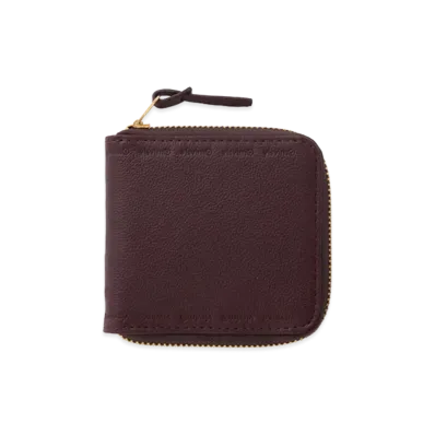visvim Leather Bi-Fold (KNGR) "Burgundy"