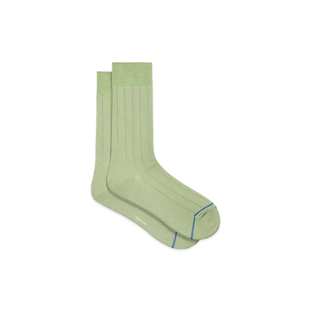 Paul Smith Collar Ribbed Socks "LightGreen"