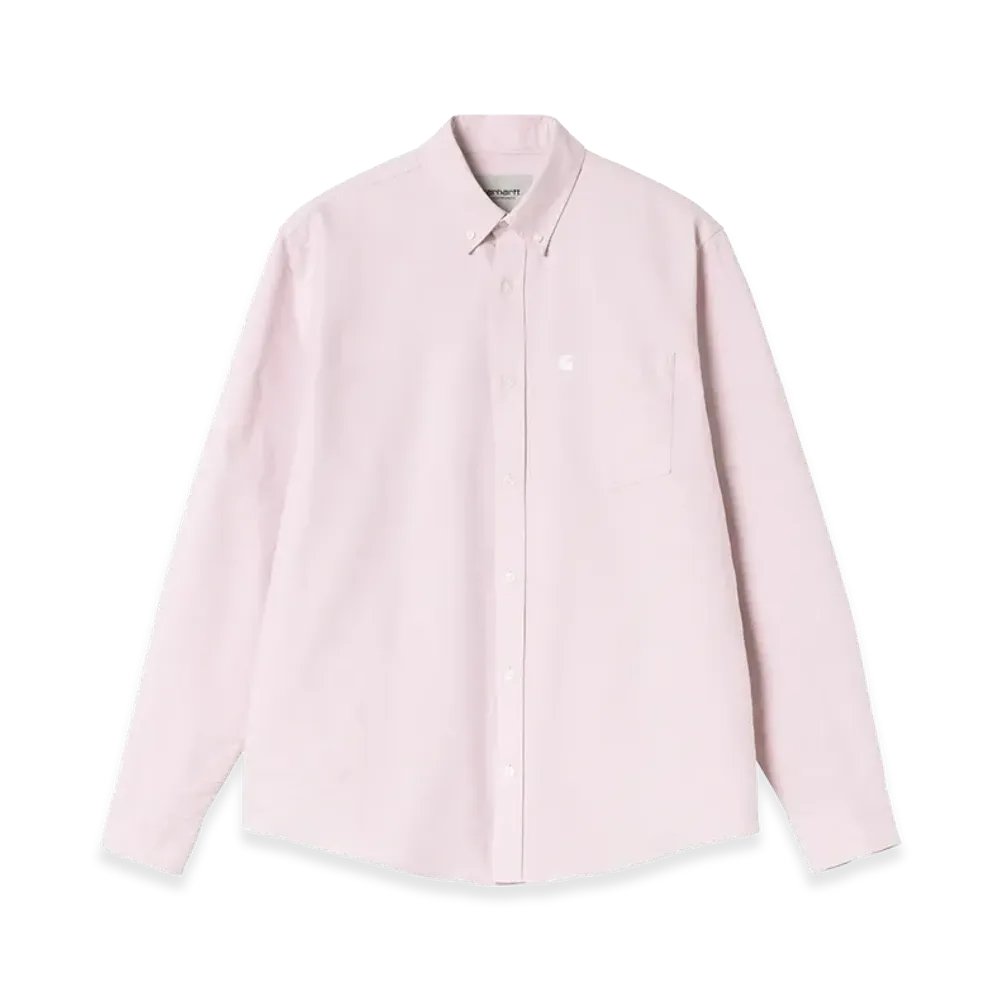 Carhartt WIP L/S C-Logo Shirt "Hortensia/White"