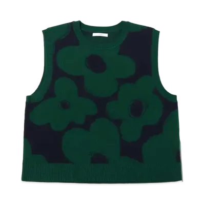 atmos pink Flower Knit Vest "Green"