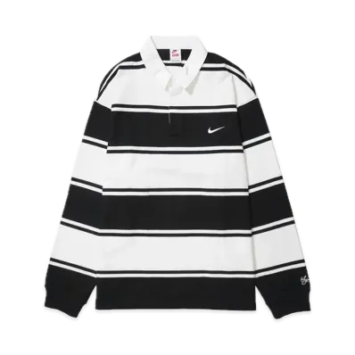 Supreme x Nike Stripe Rugby "Black" HF9641-010
