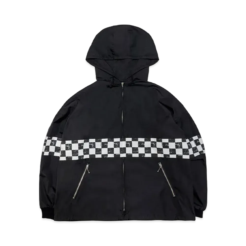 SubCulture Checkered Flag T/C Hoodie "Black"