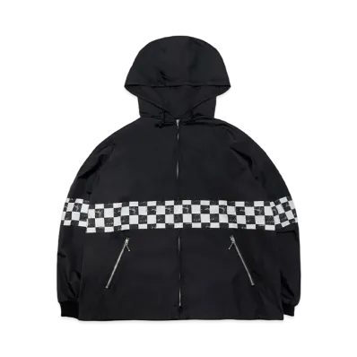 SubCulture Checkered Flag T/C Hoodie "Black"