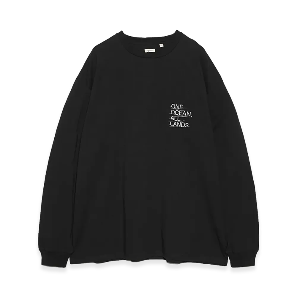 nanamica OOAL Graphic L/S Tee "Black"