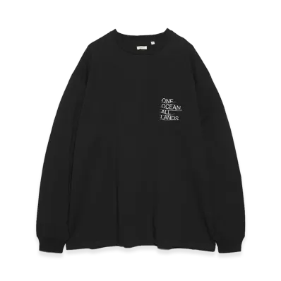 nanamica OOAL Graphic L/S Tee "Black"