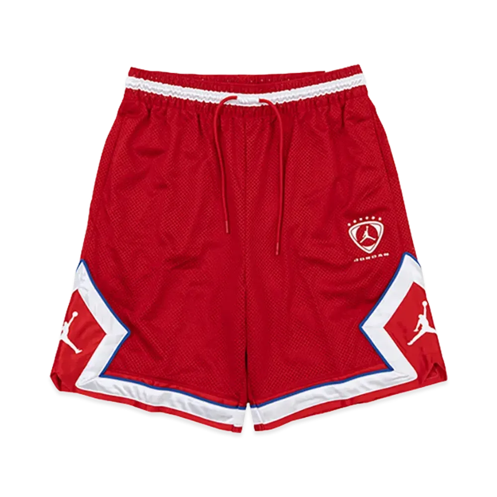 Nike Jordan Brooklyn FC Diamond Mesh Shorts "University Red"