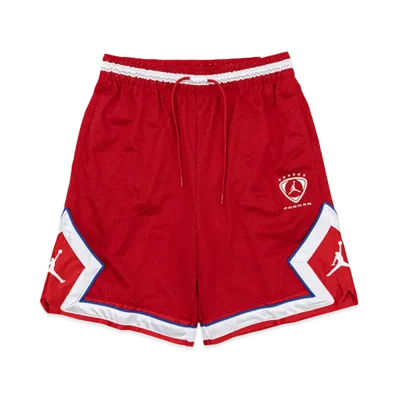 Nike Jordan Brooklyn FC Diamond Mesh Shorts "University Red"