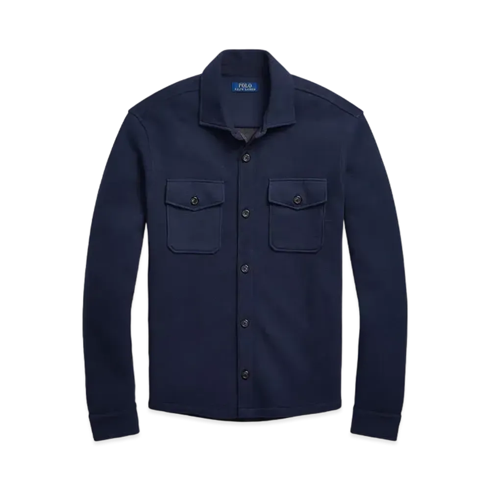 Polo Ralph Lauren Double Knit Mesh Over Shirt "Navy"