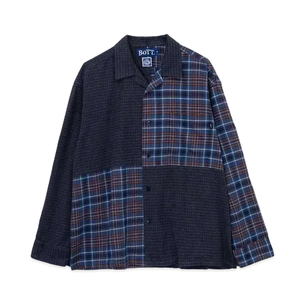 BoTT x creativedrugstore Box Flannel L/S Shirt "Blue"