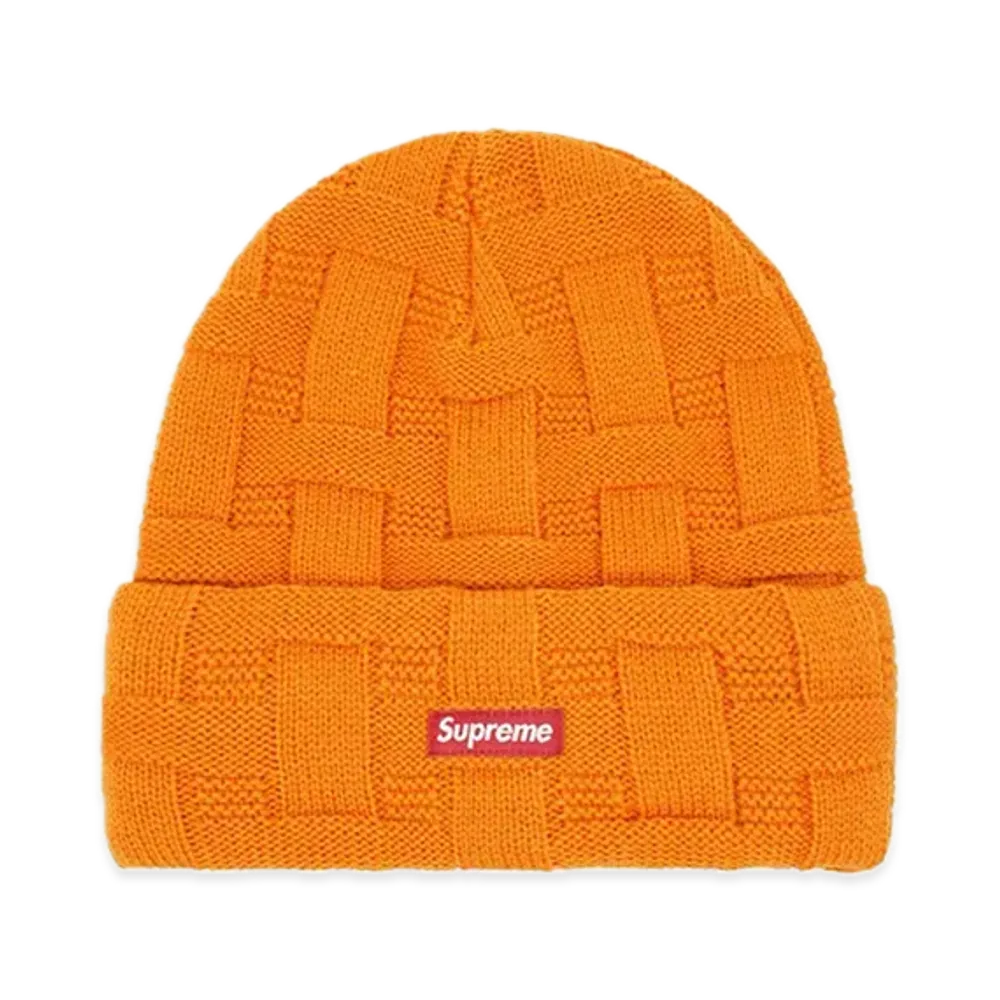 Supreme Basket Weave Beanie "Orange"