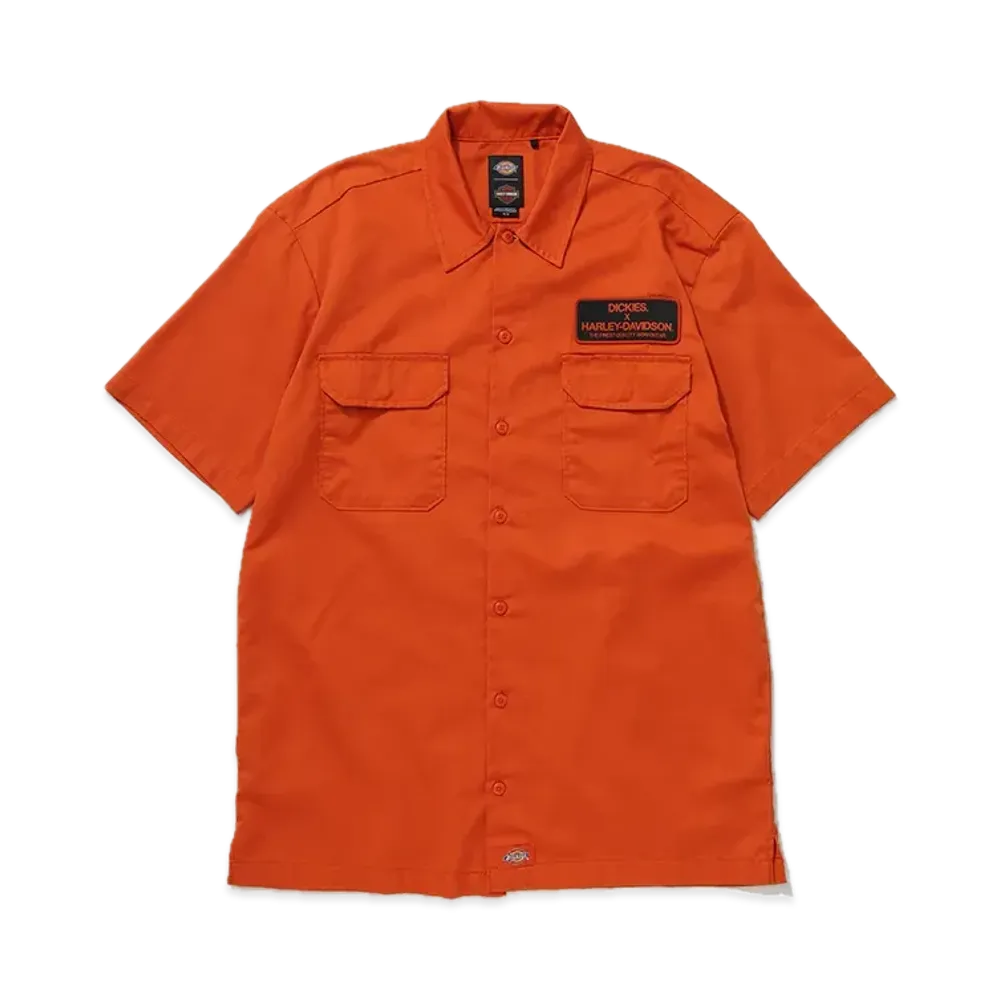 Dickies x Harley Davidson Short Sleeve Shirt "Twilight Blue Jaspe"