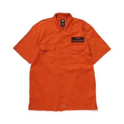 Dickies x Harley Davidson Short Sleeve Shirt "Twilight Blue Jaspe"