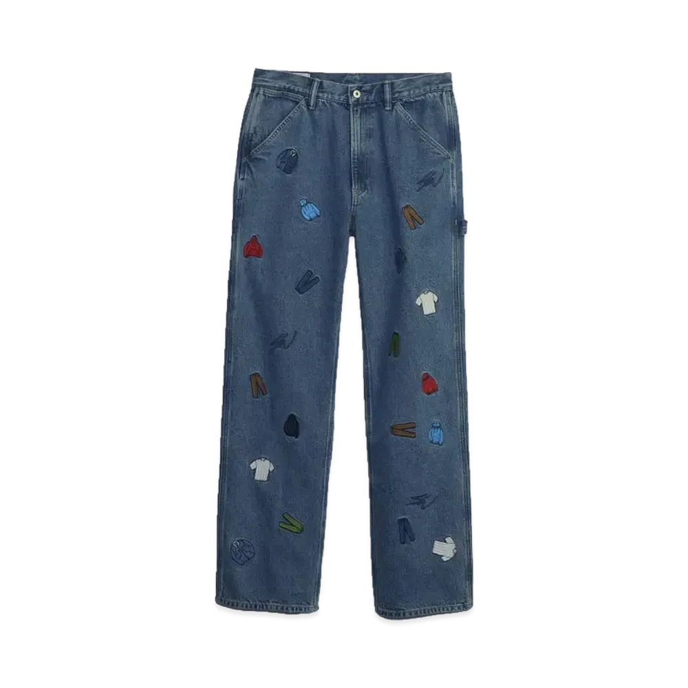 GAP X Sean Wotherspoon Embroidery Denim Pants "Light Denim"