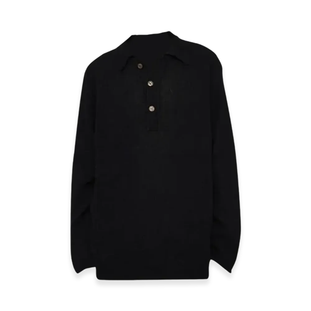 OUR LEGACY Big Piquet Fuzzy Alpaca "Black"