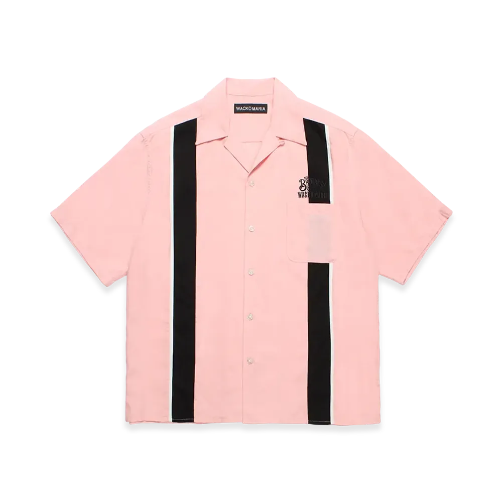 ワコマリア x ミスターブラザーズカットクラブ スイッチング 50's シャツ "ピンク"