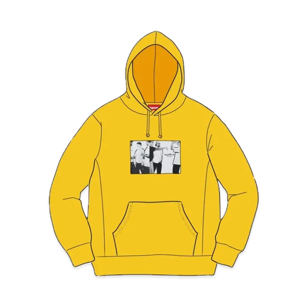Supreme Classic Ad Hooded Sweatshirt "Yellow"