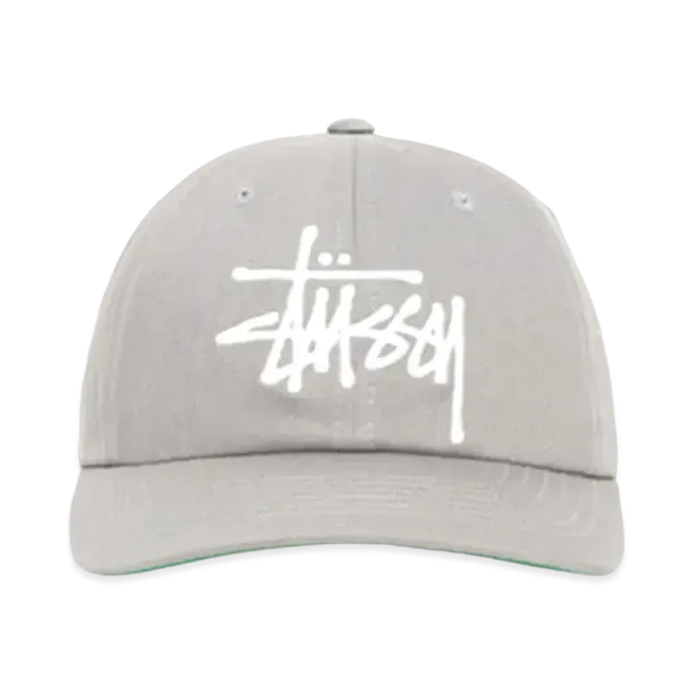 Stussy Low Profile Big Basic Snapback "Steel Grey"