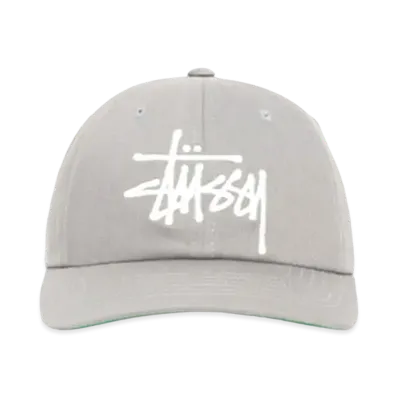 Stussy Low Profile Big Basic Snapback "Steel Grey"