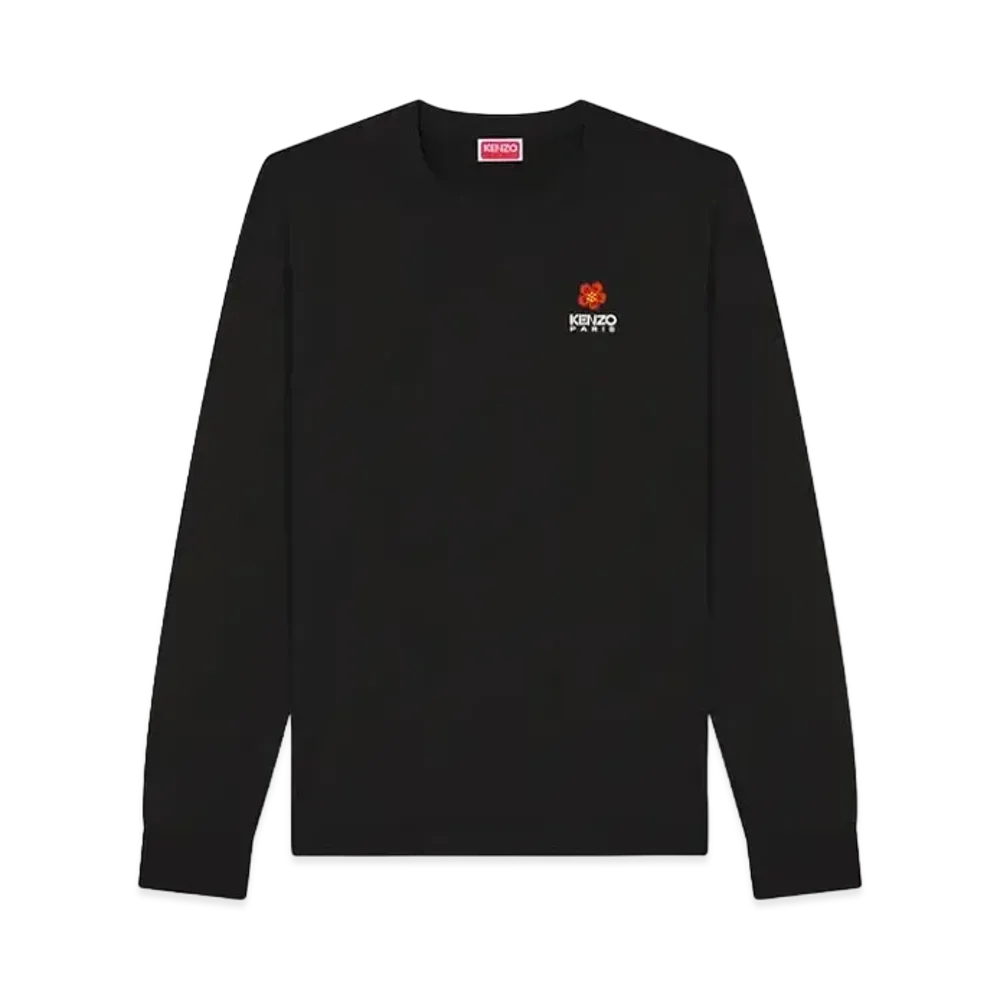 KENZO 'BOKE FLOWER' Embroidery Long Sleeve T-shirt "Black"
