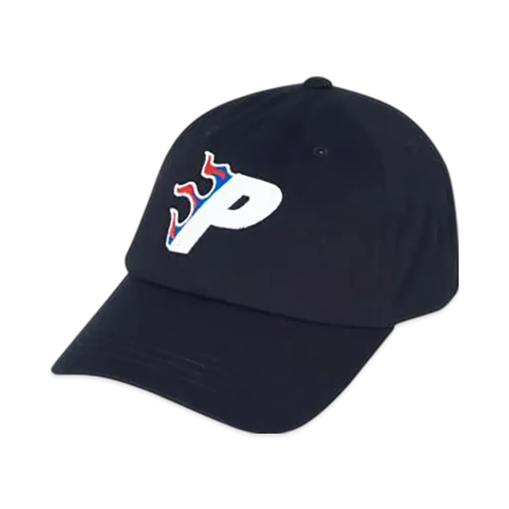 PALACE Flaming P 6-Panel "Black"
