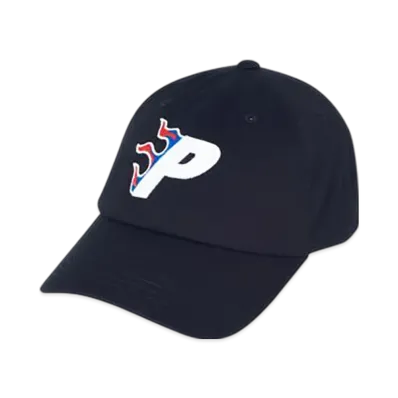 PALACE Flaming P 6-Panel "Black"
