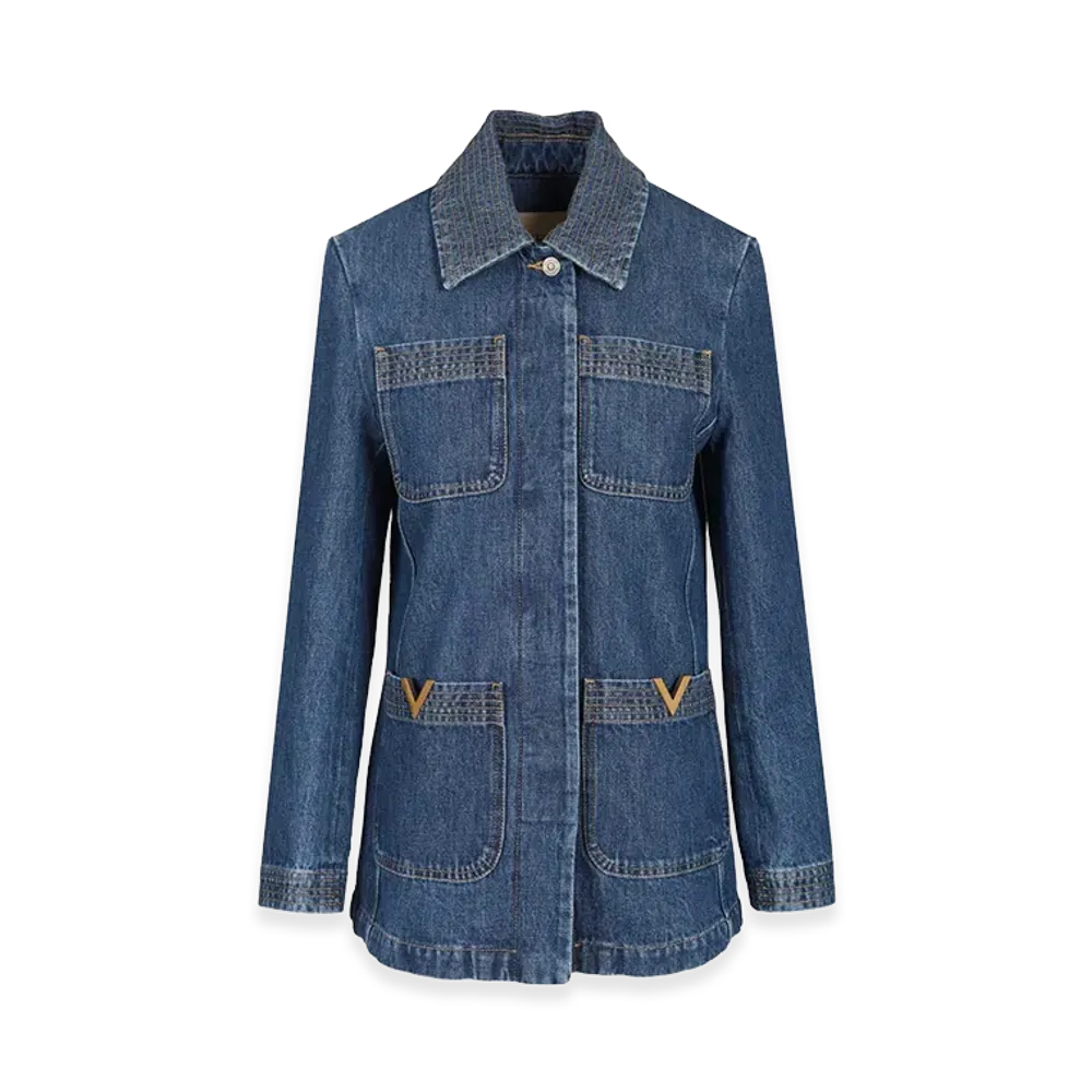 Valentino Women's Denim Jacket "Blue"