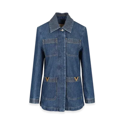 Valentino Women's Denim Jacket "Blue"