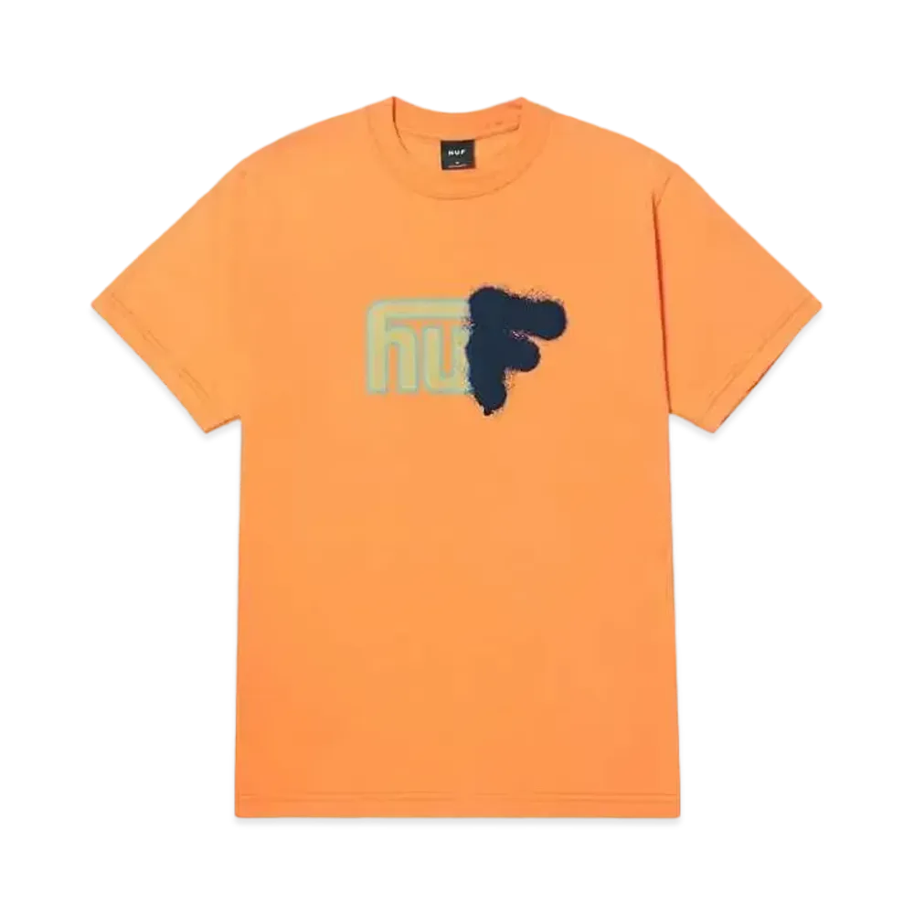 HUF Spring 24 Upside Downtown Tee "Tangerine"