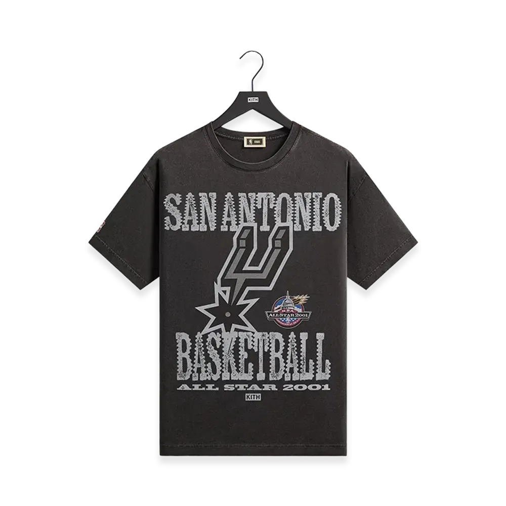 Kith x NBA All-Star San Antonio Spurs Vintage Tee "Black"